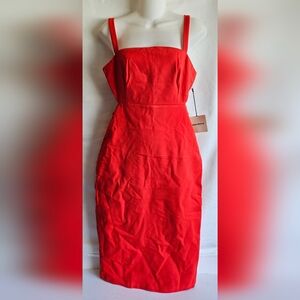 Superdown Red Cutout Midi Dress NWT Size M